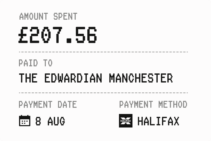 A verified transaction